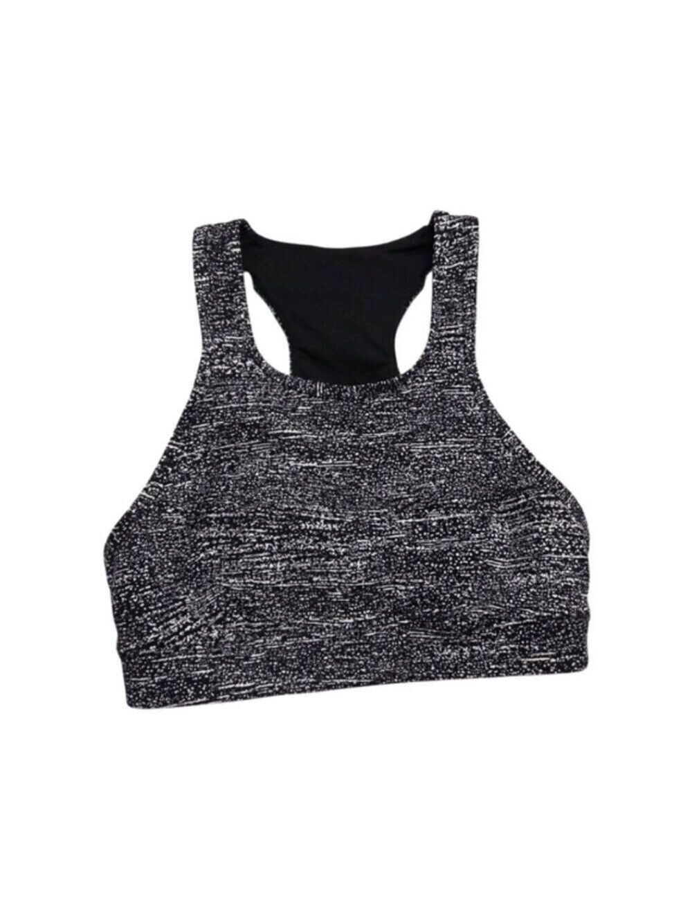 Lululemon Workout Sports Bra Monochrome Patterned Size 6